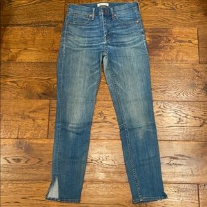 Madewell 9” High-Rise Skinny Side Slit